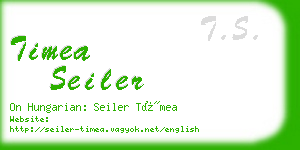 timea seiler business card